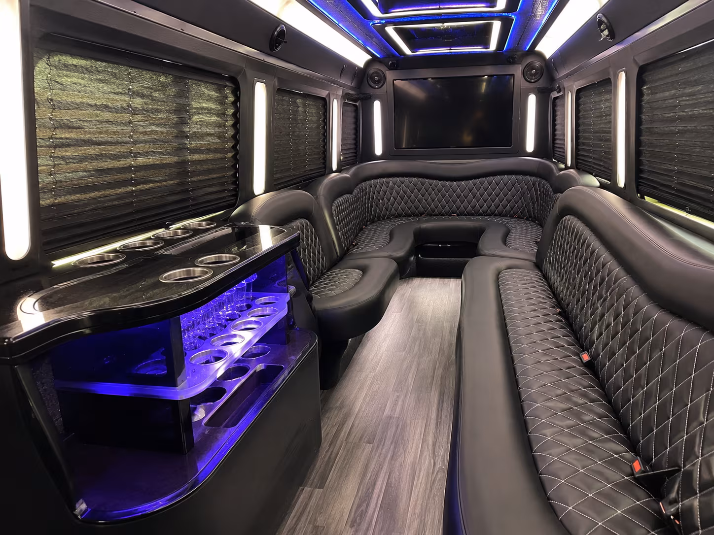 across modesto california party bus rental