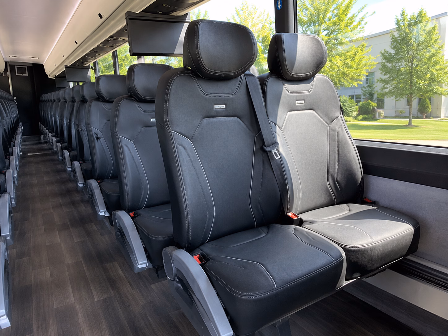 modesto charter bus rental inside