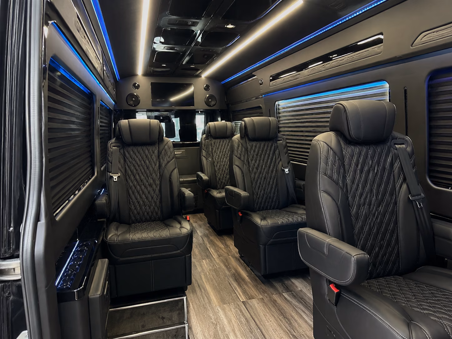 modesto private event transportation onboard seating
